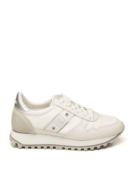 White/silver millen sneaker BLAUER | MILLEN03TESS/CAM WHI/SILV